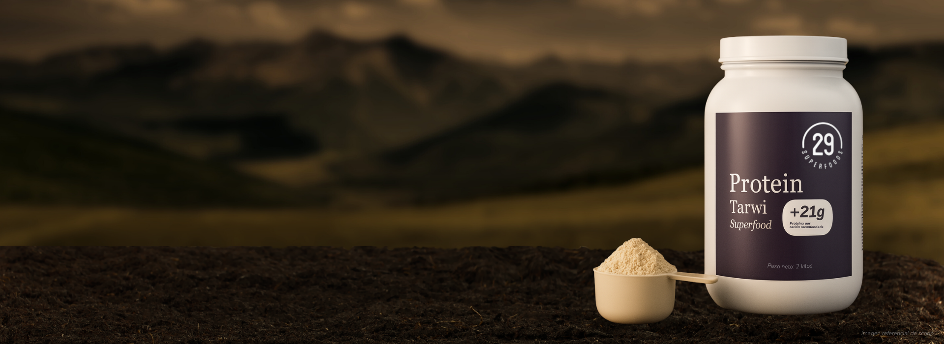 Proteína natural  de un solo ingrediente: El Tarwi