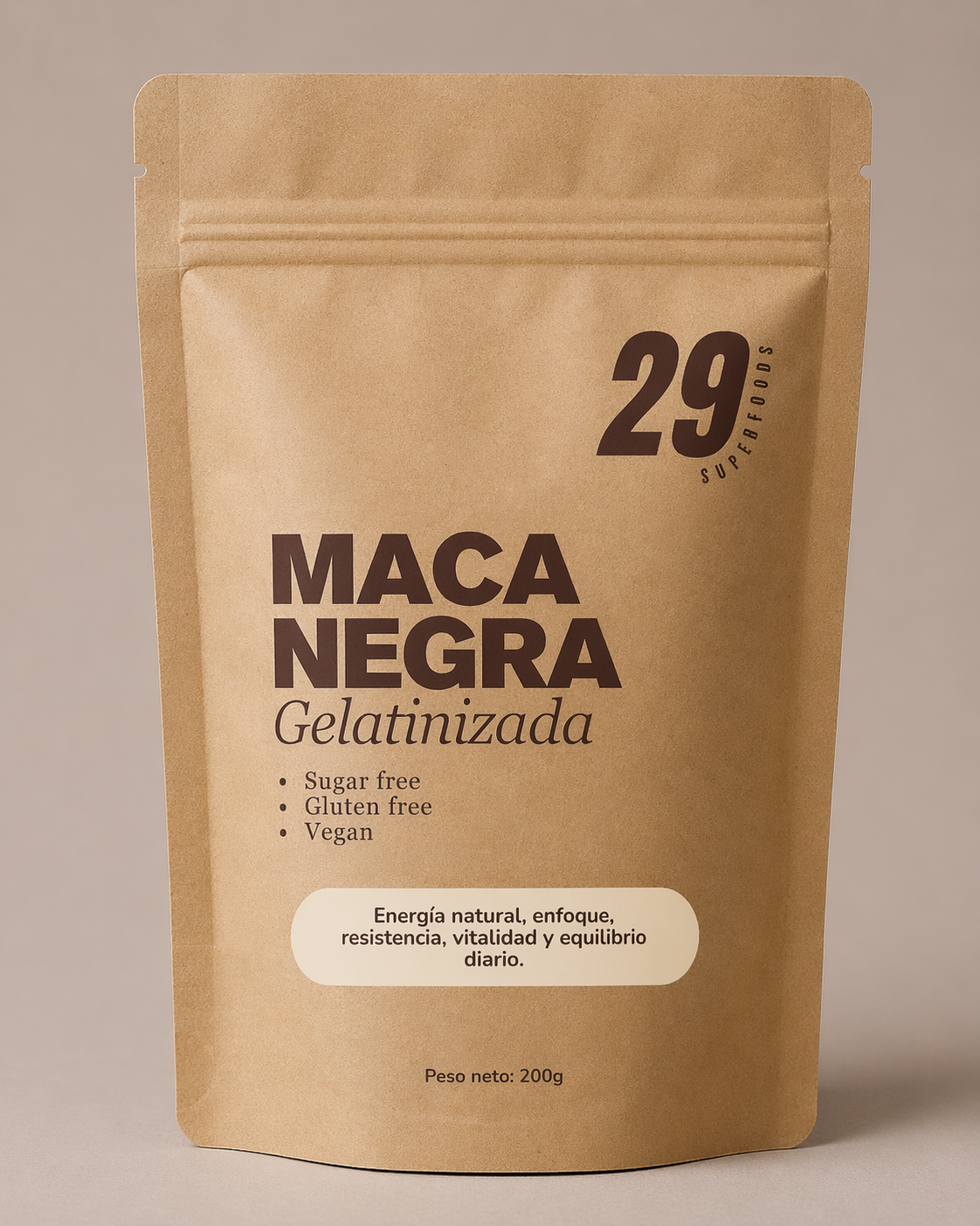 Maca negra gelatinizada 200g - 29 Superfoods