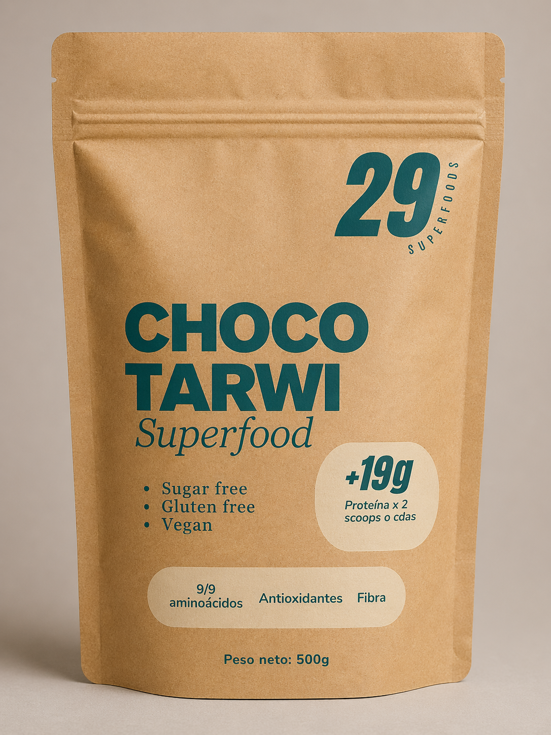 Mezcla proteica chocotarwi 500g - 29 Superfoods