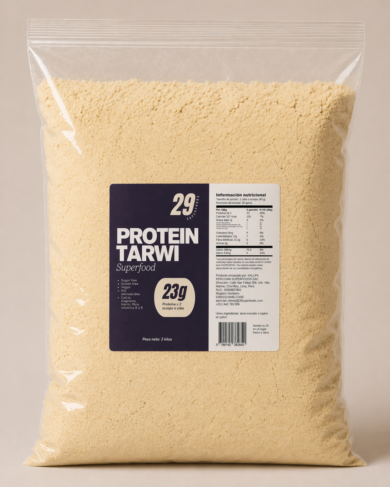 Proteína de tarwi 2kg en bolsa