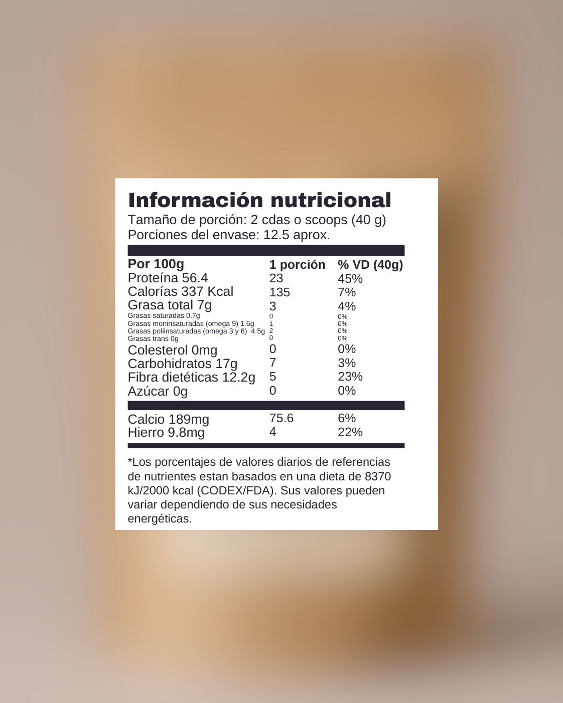 500g tarwi protein
